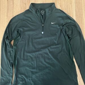 Nike Dark Green Half-Zip Pullover